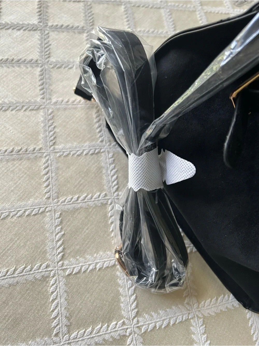 Viral WalMart Suede Tote Bag with Top Handles